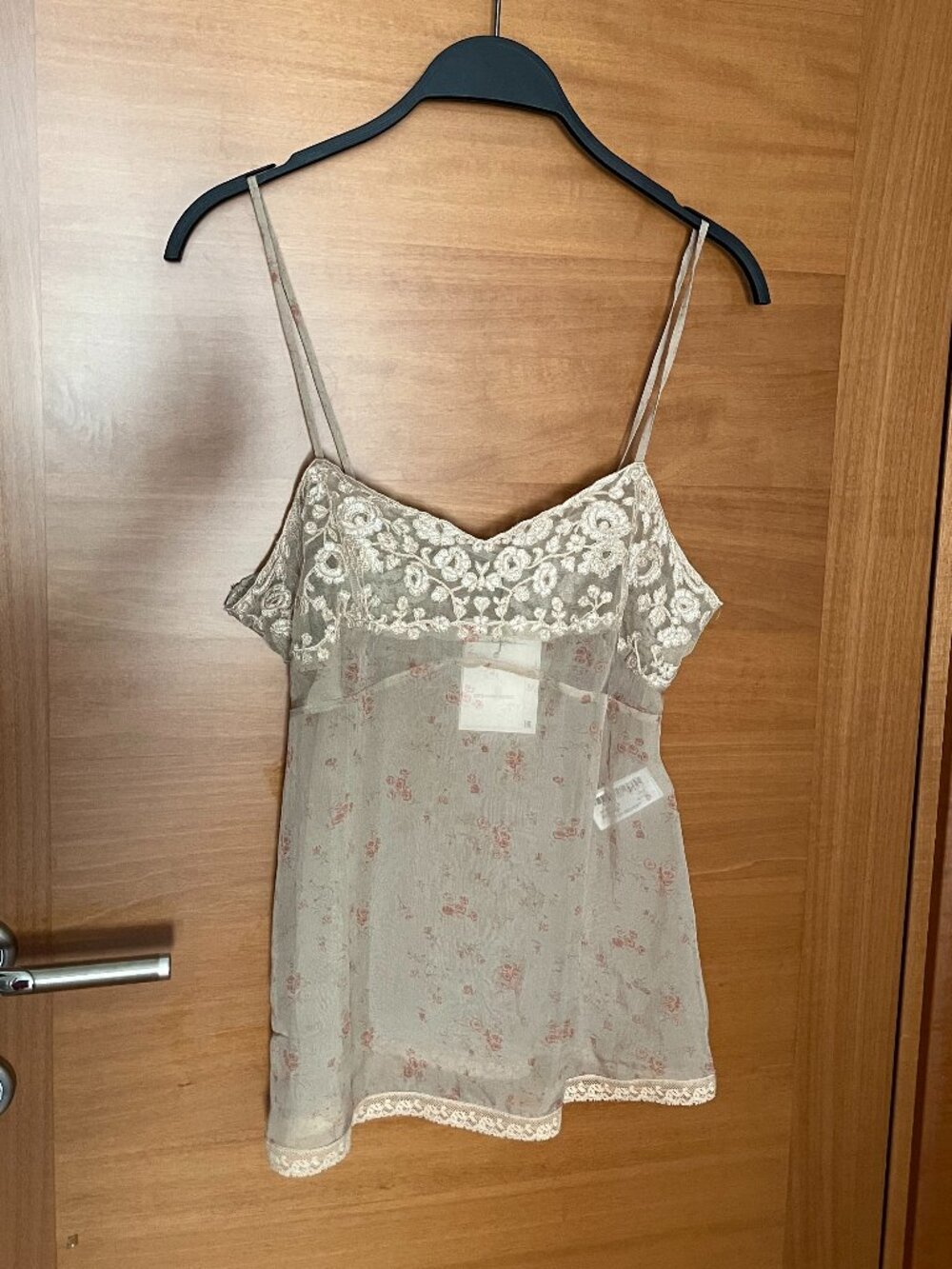 Zara Embroidered Printed Organza Top Size Small NWT - Picture 6 of 6